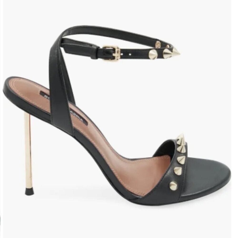 BCBGMAXAZRIA Lambi Ankle Strap Sandal – Black – Size 9 – Excellent Condition